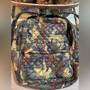 MZ Wallace Multicolor Camo Quilted Backpack
